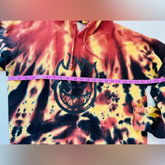 Spitfire Bighead Lava Red Tie Dye Hoodie size M - Picture 11 of 14